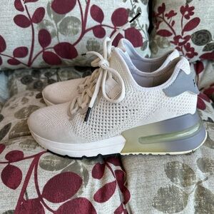 AHS Stylish Women's White and Gray Sneakers